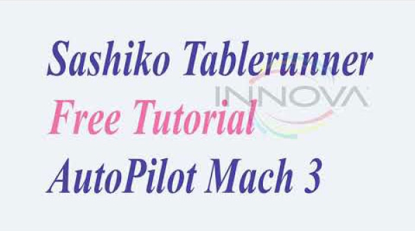 Sashiko with AutoPilot Mach 3